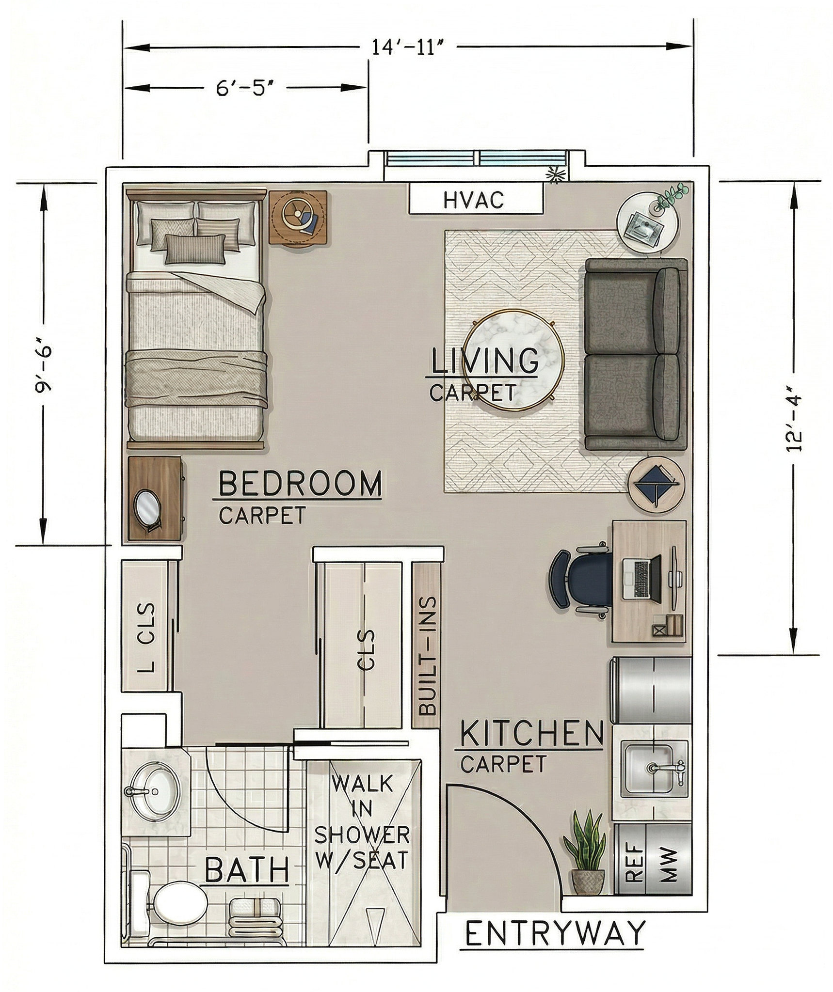 Studio floor plan